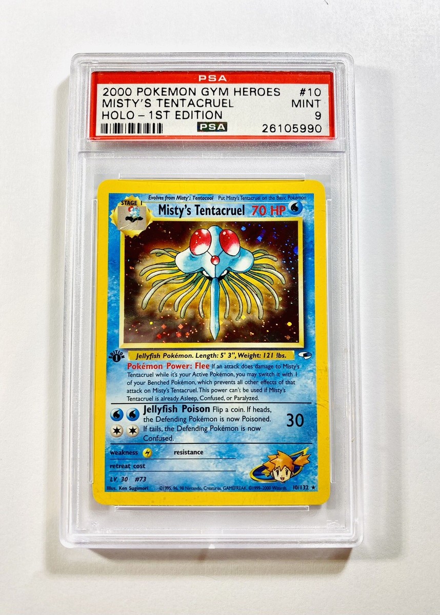 Pokémon Misty's Tentacruel Holo 1st Edition Psa 9 #10 Gym Pokémon Misty's Tentacruel Holo 1st Edition Psa 9 #10 Gym