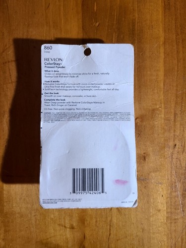 Revlon ColorStay Pressed Powder #860 Deep -16 Hour -Softflex Technology New NOS - Picture 6 of 11