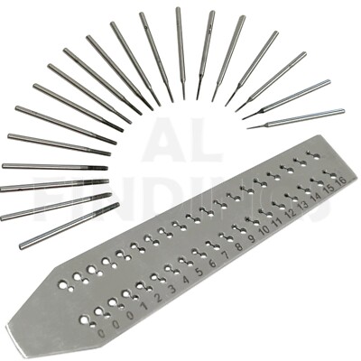19 Tap & die set taps and dies watch mini micro repair Watchmakers tool