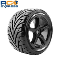 Louise RC T-Rocket 1/8 Off-Road Truggy Tires 0 Offset 17mm Mntd (2) LOULT3250SB