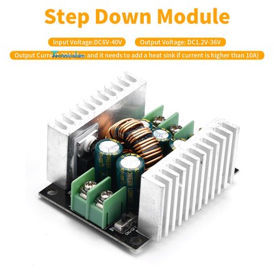 2PCS DC-DC Buck Converter Regulator Step Down Module 6-40V to 1.2-36V 20A 300W