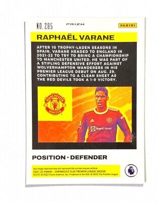 Raphael Varane ~ 2021-22 Chronicles Flux Premier League Raphael Varane ~ 2021-22 Chronicles Flux Premier League