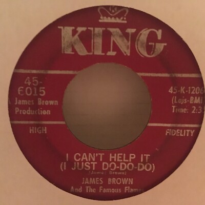JAMES   BROWN  45  7''  SINGLE , I GOT YOU ( I FEEL GOOD ) /  I CAN,T HELP  IT