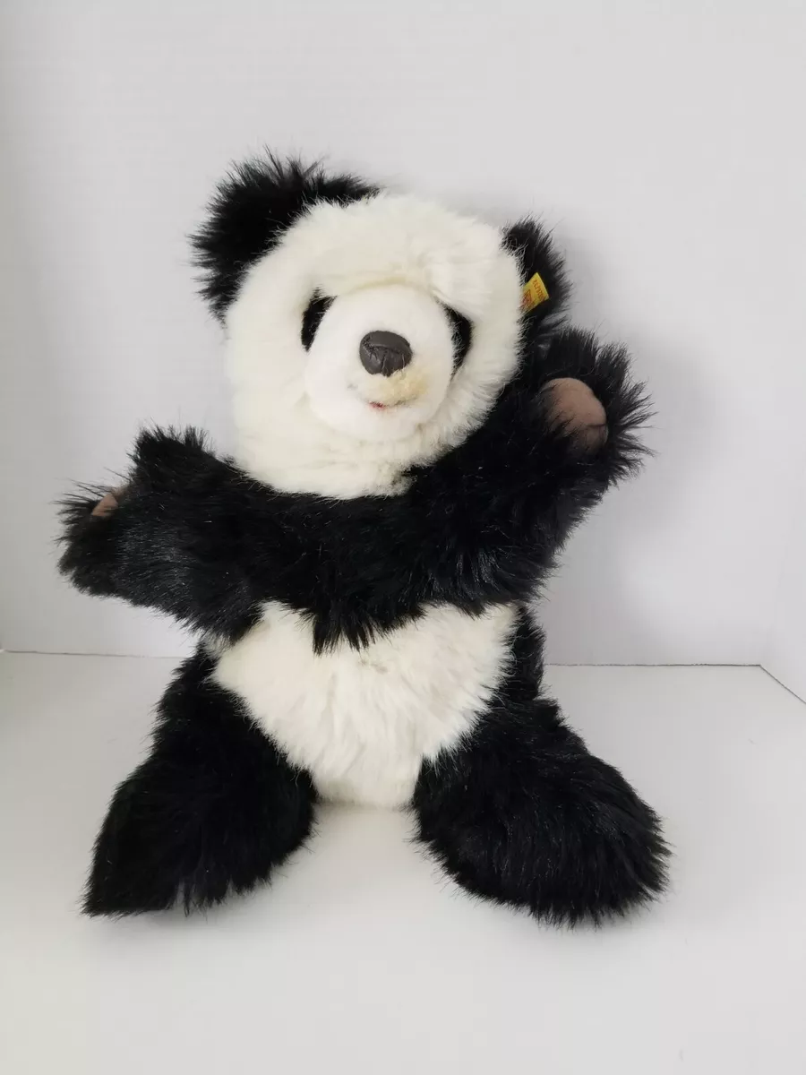 Steiff Molly Panda Bear Knopf IM Ohr 0326/32 Ear Tag Black White Stuffed Plush