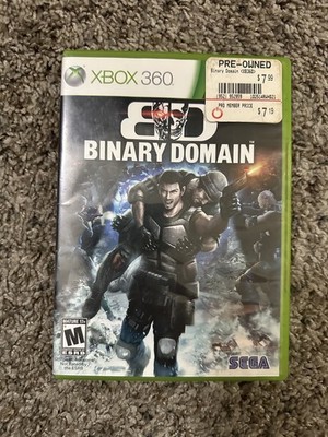 Binary Domain (Microsoft Xbox 360, 2012) CIB Complete w/Manual - Tested