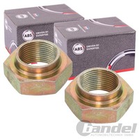 2X A.B.S. 36Er Achsmuttern M24X1.5 Vorne Passend FüR VW LT Links+Rechts