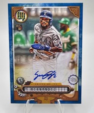 2022 Topps Gypsy Queen Yonny Hernandez RC Auto Blue #/150 Texas Rangers Rookie 