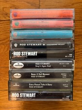 Rod Stewart Cassette Tape Lot 9 Storyteller Vagabond Heart Atlantic Crossing
