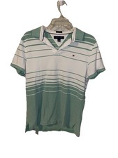 Tommy Hilfiger mint/white Custom Fit Polo Shirt Size M