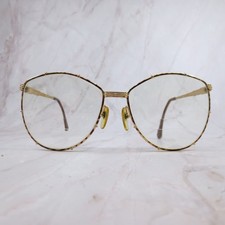 Christian Dior 2472 44 Gold Tortoise Butterfly Eyeglasses Austria 59-16-135