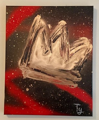 Lost Crown Spray Paint Unframed Single Piece