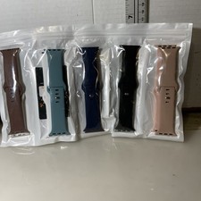 Apple Watch Silicone Bands Set Of 10/ 38mm,40,41,42,44,45,46,49,For 7  Wrists