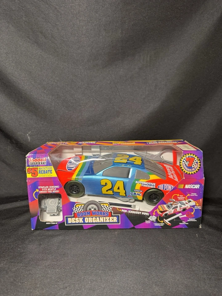 Raro Nuevo En Caja Riddell Jeff Gordon #24 Organizador Escritorio Coche Foto 2 de 4