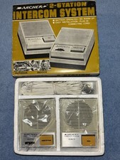 ARCHER Radio Shack 2-Station Intercom System 9V 43-221 New Unused