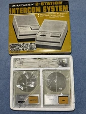 ARCHER Radio Shack 2-Station Intercom System 9V 43-221  New Unused