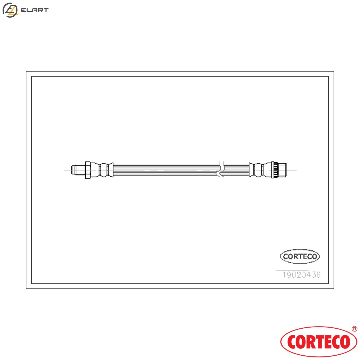 BRAKE HOSE 19020436 FOR RENAULT SUPER/5/Hatchback/Van LOGAN/I/EXPRESS EXTRA 1.1L