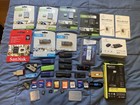Huge lot OF 37 NEW & USED TESTED FORMATTED MICRO SD  SD CARDS THUMB DRIVES ECT