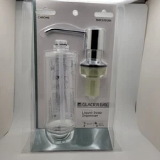 Glacier Bay Sink Mount Liquid Soap Dispenser Chrome 12 oz Kitchen Bath