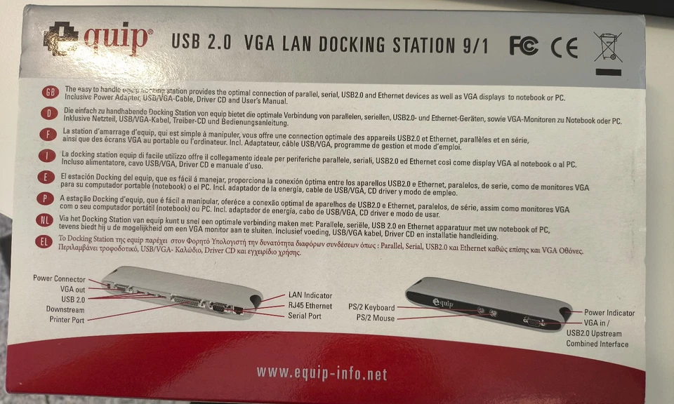 equip USB2.0VGA LAN Docking Station 9/1 - Bild 4 von 4