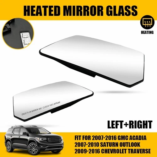 For 2009-2016 Chevy Traverse?Heated Mirror Glass 2010-2015 Replacement EXB