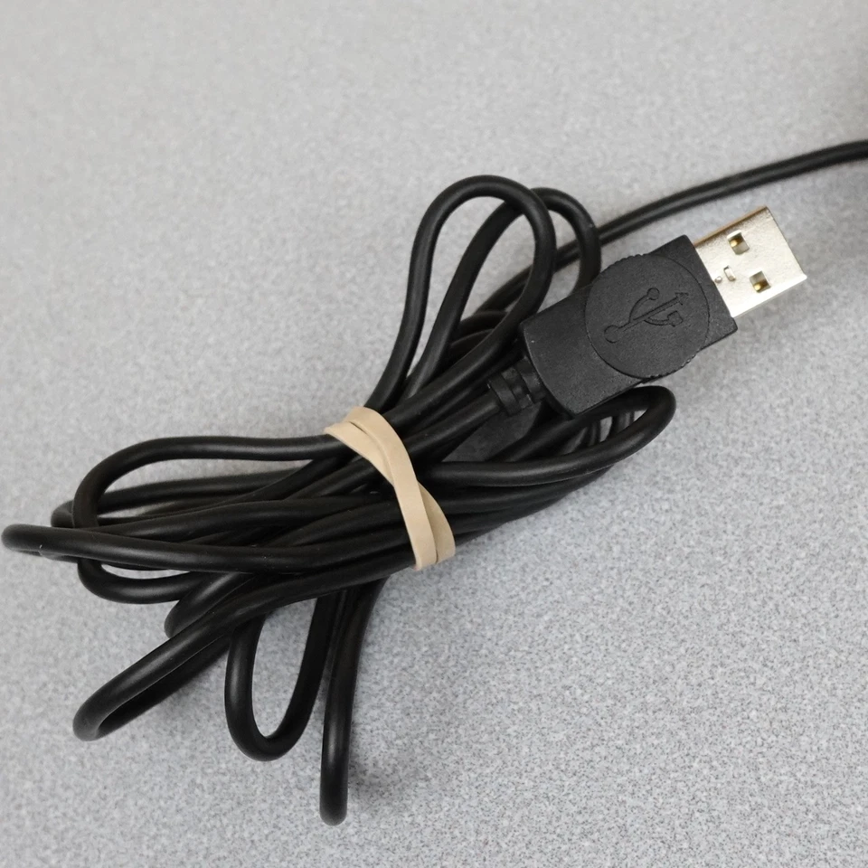 Vintage IBM ScrollPoint 4-Button Wired USB Mouse Model MO27FO Metallic Blue LED - Image 2 of 4