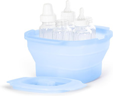 Collapsible Microwave Steam Sterilizer for Baby Bottles, Breast Pump Accessories