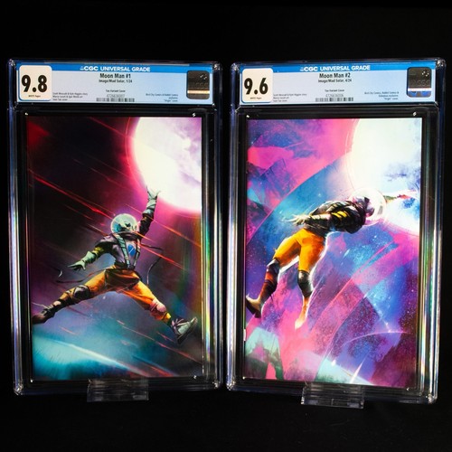 Moon Man #1 CGC 9.8 & Moon Man #2 CGC 9.6 Set Image Comics Kid Cudi