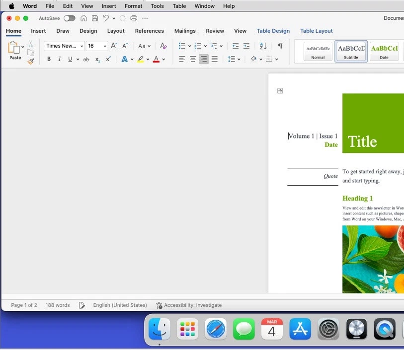 Microsoft Office Home & Business 2024 for Mac - Image 3 of 4