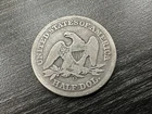 1858-O Seated Liberty 90% Silver Half-Dollar New Orleans -C28