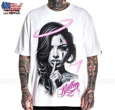 Sullen Art Collective Secrete Angel 1 TON SCM7882 Neues Kurzarm Herren T-Shirt