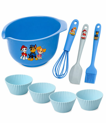 Paw Patrol Backset Kinder Schüssel Muffinform Backzubehör Set 7tlg blau Neu