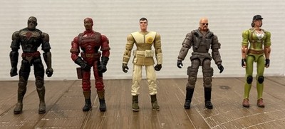 Lot Of 5 GI Joe Modern Figures Loose Wild Bill Sand Viper Claws