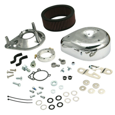S&S Cycle Fits 91-06 Carbureted XL Sportster Models Teardrop Air Cleaner Kit - C