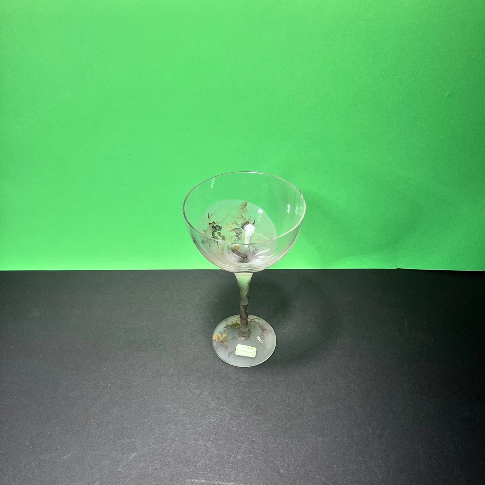 Joska Kristall Weinglas Kelchglas H 19.5 cm Ø 10,5 cm Mundgeblasen Handbemalt - Bild 2 von 4