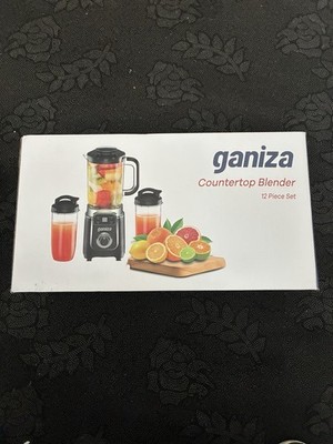Ganiza Countertop Blender 12 Piece Set Smoothie Blender w/ 2 Travel Cups