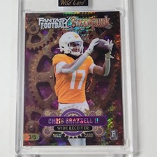 Wild Card Fantasy Football Steampunk Chris Brazzell II Rookie 3/5 FSPPU05-CB. rookie card picture