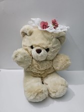 Vintage Beige Teddy Bear Plush Stuffed, 1998 LEMONWOOD Asia LTD.