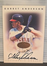 1996 Leaf Signature Series - Autographs Garret Anderson Bronze (AU)