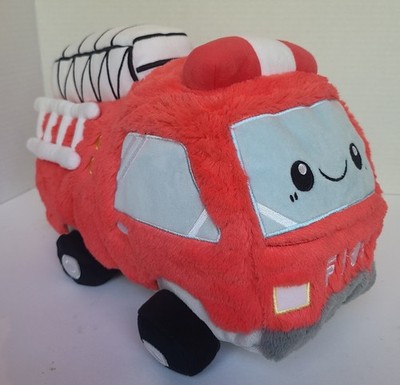 RARE! Squishable 12  GO FIRE TRUCK Plush Red White Stuffed 2021 Firetruck HTF