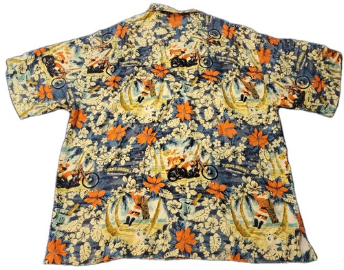 Tommy Bahama Hawaiian Shirt Christmas Santa Let the Good Times Roll 2006 Mens XL - Picture 2 of 7