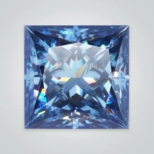 2 Ct Blue color Diamond Loose Princess Cut VVS1 Grade Gemstone 1 gift for