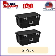 (2 pack) Sterilite 22 Gallon Large Wheeled Fo...