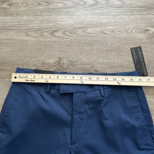 Banana Republic Slim Fit Performance Wool Pants Mens 31x32 Stain Resistant New - Picture 6 of 17