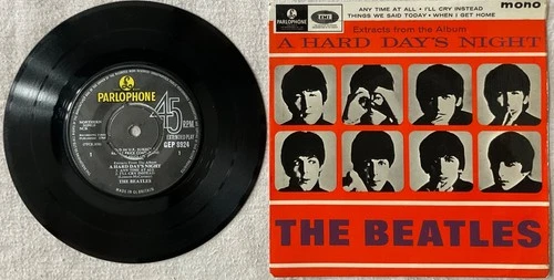 THE BEATLES - ‘EXTRACTS FROM HARD DAY’S NIGHT’ EP GEP 8924 1964 ORIGINAL ISSUE