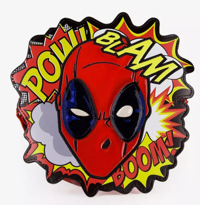 Danielle Nicole Marvel Deadpool Diecut Pop Art Decals Cross Body Purse Bag
