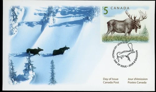 CANADA 2003 MOOSE WILDLIFE DEFINITIVE #1693 FIRST DAY COVER !! M154
