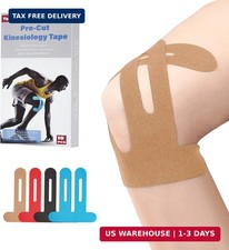 10 PCS Waterproof Kinesiology Tape for Shoulders/Knees,Precut Strips for Knee Pa