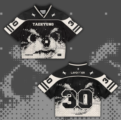 BTS V LAYOVER S/S T-SHIRTS テヒョン　入手困難 BTS Official V Taehyung Layover Yeontan Oversized T-shirt Size M