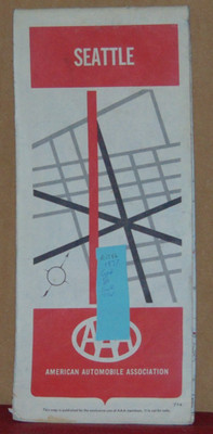 1977 AAA Street Map of Seattle, Washington