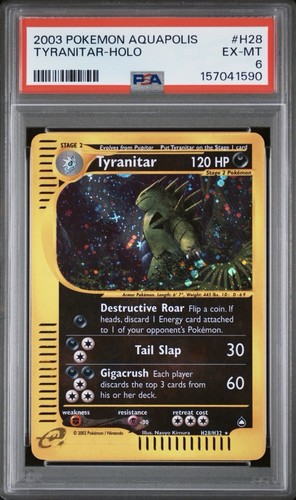 Tyranitar graded PSA 6 for sale on eBay